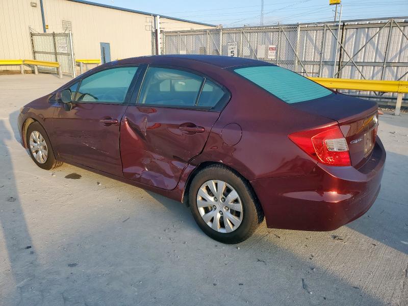 Photo 2 from auction – 2012 HONDA CIVIC LX with VIN 19XFB2F54CE090137