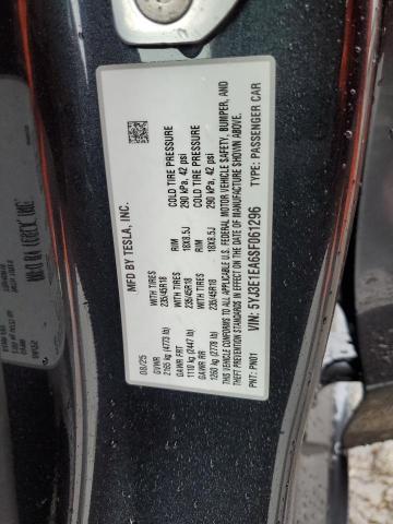 Photo 14 from auction – 2025 TESLA MODEL 3 with VIN 5YJ3E1EA6SF061296