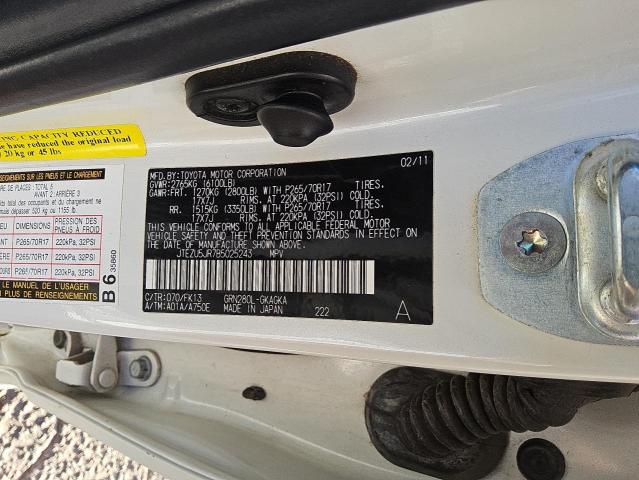 Photo 14 from auction – 2011 TOYOTA 4RUNNER SR with VIN JTEZU5JR7B5025243