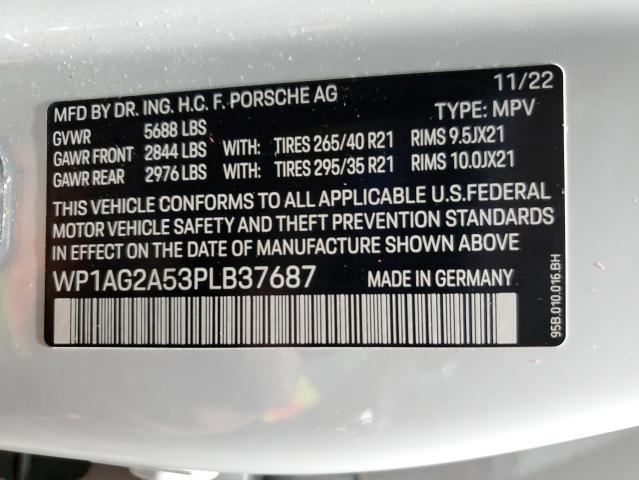 Photo 14 from auction – 2023 PORSCHE MACAN S with VIN WP1AG2A53PLB37687