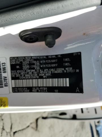 Photo 14 from auction – 2014 TOYOTA SIENNA XLE with VIN 5TDYK3DC8ES508790