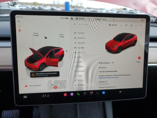 Photo 9 from auction – 2024 TESLA MODEL Y with VIN LRWYGDFD9RC639180