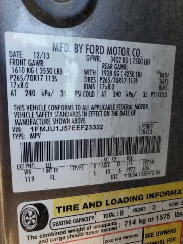 Фото 14 с аукциона – 2014 FORD EXPEDITION с VIN 1FMJU1J57EEF23322