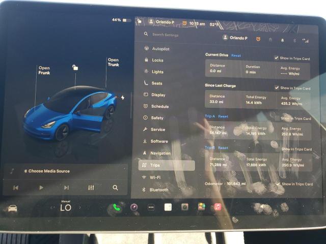 Photo 9 from auction – 2022 TESLA MODEL 3 with VIN 5YJ3E1EA5NF371010