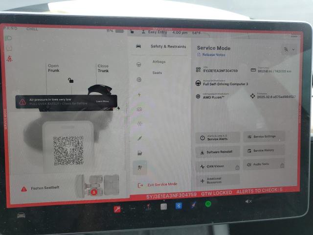 Photo 9 from auction – 2022 TESLA MODEL 3 with VIN 5YJ3E1EA3NF304759