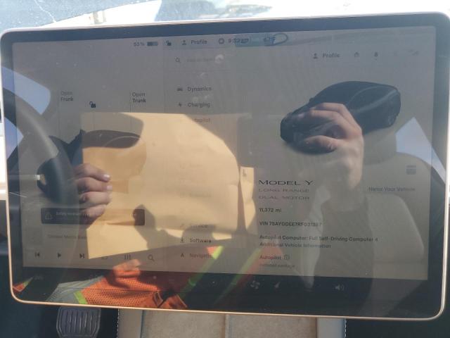 Photo 9 from auction – 2024 TESLA MODEL Y with VIN 7SAYGDEE7RF031287