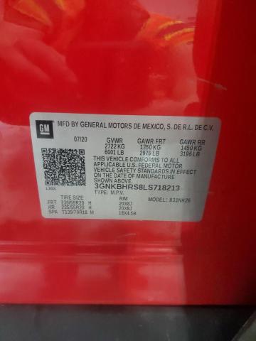 Photo 14 from auction – 2020 CHEVROLET BLAZER with VIN 3GNKBHRS8LS718213