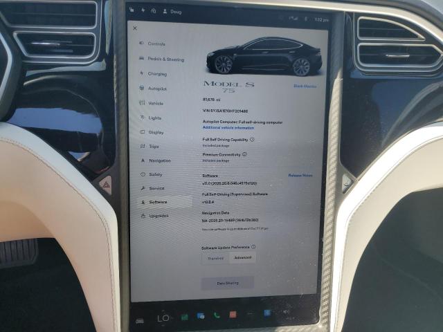 Photo 9 from auction – 2017 TESLA MODEL S with VIN 5YJSA1E10HF201486