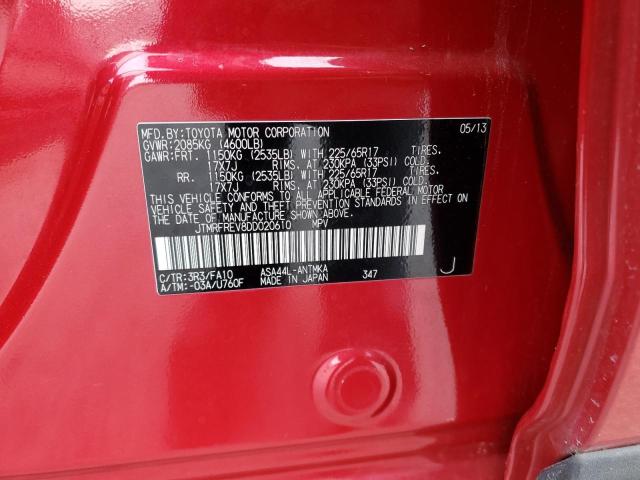 Photo 14 from auction – 2013 TOYOTA RAV4 XLE with VIN JTMRFREV8DD020610