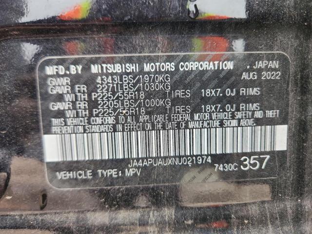 Photo 14 from auction – 2022 MITSUBISHI OUTLANDER with VIN JA4APUAUXNU021974