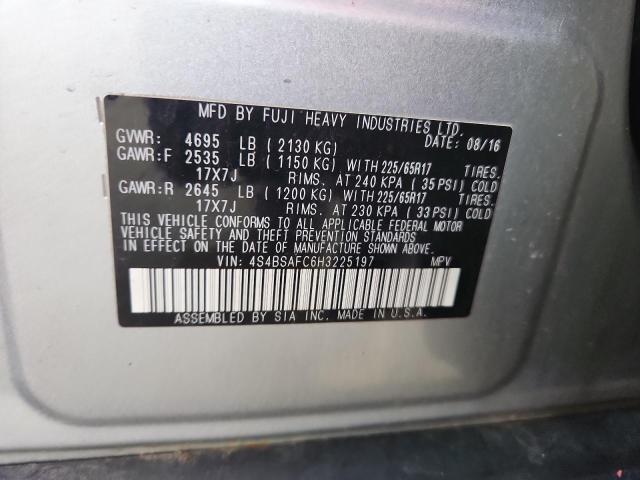 Photo 14 from auction – 2017 SUBARU OUTBACK 2. with VIN 4S4BSAFC6H3225197