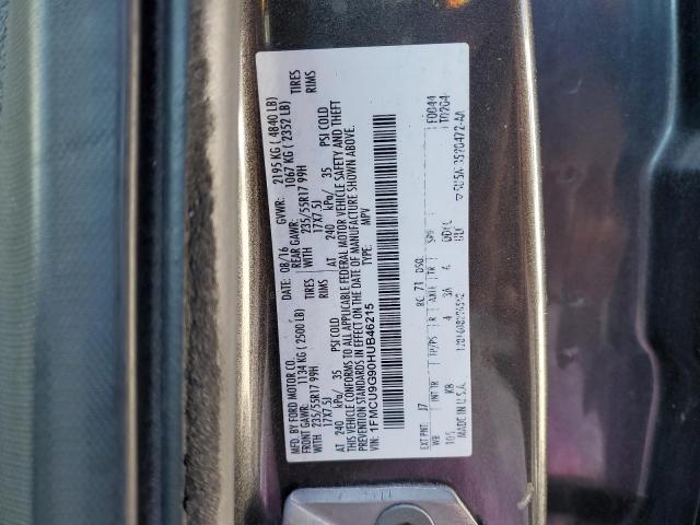 Photo 14 from auction – 2017 FORD ESCAPE SE with VIN 1FMCU9G90HUB46215