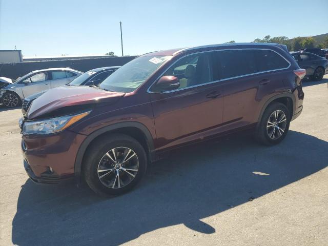 TOYOTA HIGHLANDER XLE 2016 with VIN 5TDKKRFH4GS132402 - Photo from auction