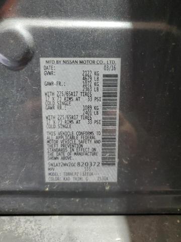 Photo 14 from auction – 2016 NISSAN ROGUE S with VIN 5N1AT2MV2GC820372