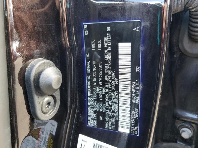 Photo 14 from auction – 2020 TOYOTA HIGHLANDER with VIN 5TDHZRBH9LS016781