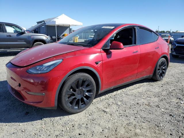 TESLA MODEL Y 2021 with VIN 5YJYGDEE4MF217763 - Photo from auction