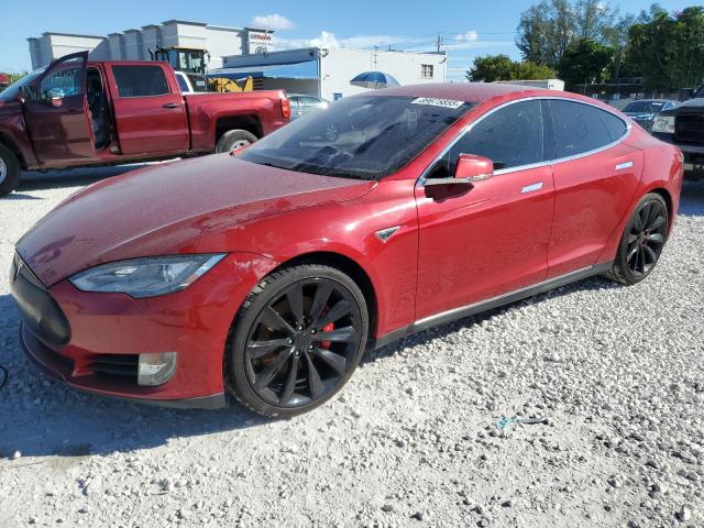 TESLA MODEL S 2014 with VIN 5YJSA1H12EFP35046 - Photo from auction