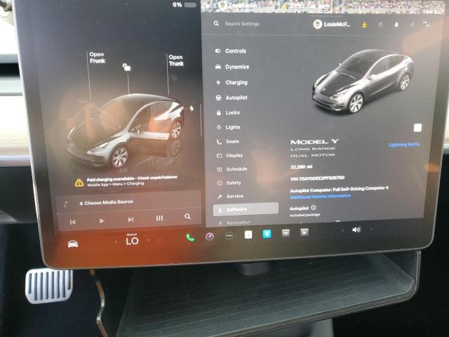 Photo 9 from auction – 2023 TESLA MODEL Y with VIN 7SAYGDEE2PF928790