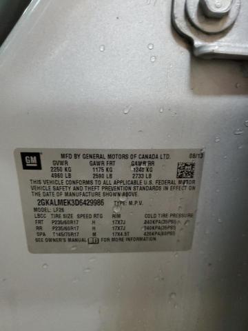 Photo 14 from auction – 2013 GMC TERRAIN SL with VIN 2GKALMEK3D6429986