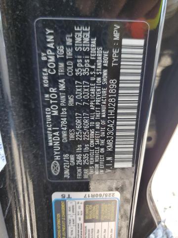 Photo 14 from auction – 2017 HYUNDAI TUCSON LIM with VIN KM8J3CA21HU281898
