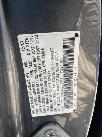 Photo 10 from auction – 2008 ACURA RDX with VIN 5J8TB182X8A011713