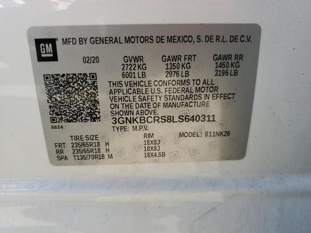 Photo 14 from auction – 2020 CHEVROLET BLAZER 2LT with VIN 3GNKBCRS8LS640311