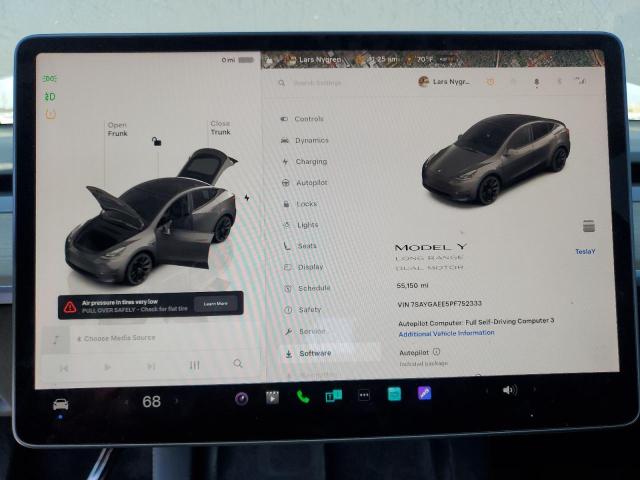 Photo 9 from auction – 2023 TESLA MODEL Y with VIN 7SAYGAEE5PF752333
