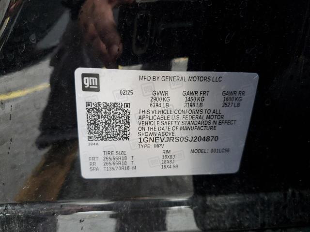 Photo 14 from auction – 2025 CHEVROLET TRAVERSE with VIN 1GNEVJRS0SJ204870