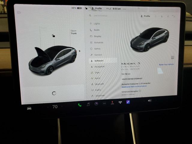 Photo 9 from auction – 2018 TESLA MODEL 3 with VIN 5YJ3E1EB7JF066451