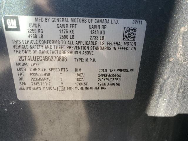 Photo 14 from auction – 2011 GMC TERRAIN SL with VIN 2CTALUEC4B6370808