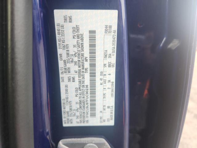 Foto 14 de la subasta – 2015 FORD ESCAPE TIT con VIN 1FMCU9J97FUC90236