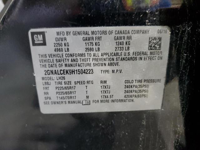 Photo 14 from auction – 2017 CHEVROLET EQUINOX LT with VIN 2GNALCEK9H1504223