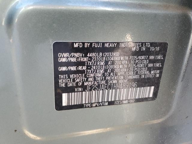 Photo 14 from auction – 2017 SUBARU FORESTER 2 with VIN JF2SJAEC1HH489196