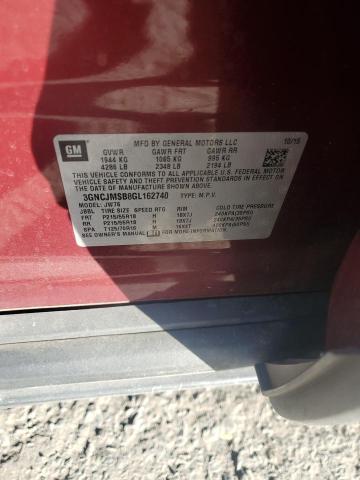 Photo 14 from auction – 2016 CHEVROLET TRAX LTZ with VIN 3GNCJMSB8GL162740