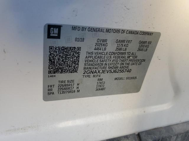 Photo 14 from auction – 2018 CHEVROLET EQUINOX LT with VIN 2GNAXJEV5J6255740