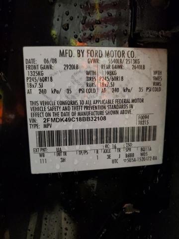 Photo 14 from auction – 2008 FORD EDGE LIMIT with VIN 2FMDK49C18BB32108
