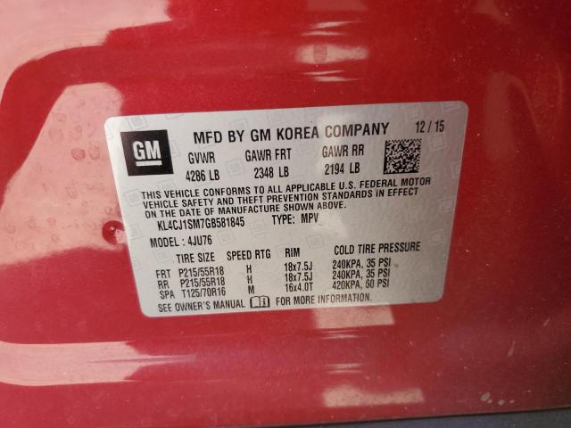 Photo 14 from auction – 2016 BUICK ENCORE SPO with VIN KL4CJ1SM7GB581845