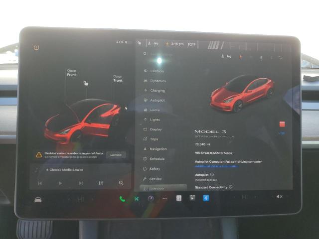 Photo 9 from auction – 2021 TESLA MODEL 3 with VIN 5YJ3E1EA5MF074687