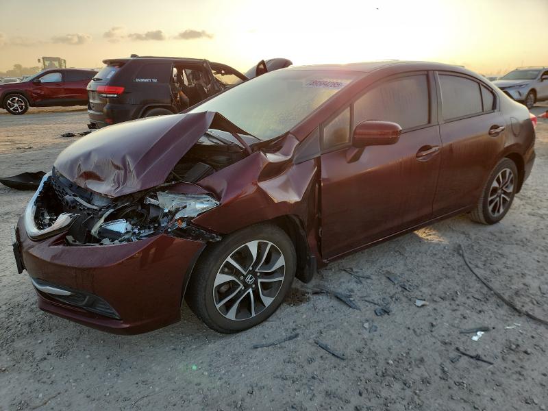 HONDA CIVIC EX 2014 with VIN 19XFB2F86EE056360 - Photo from auction