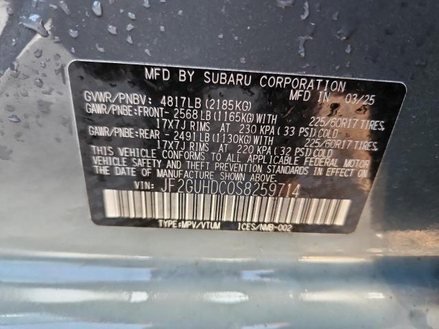 Photo 14 from auction – 2025 SUBARU CROSSTREK with VIN JF2GUHDC0S8259714