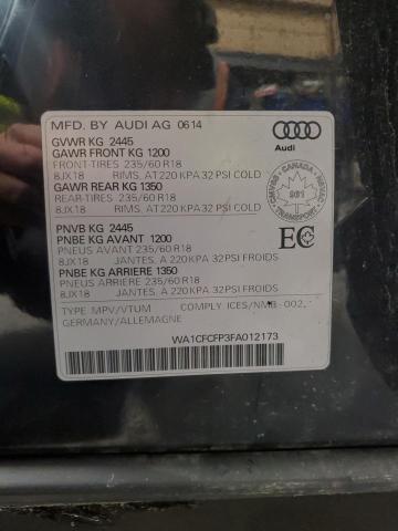 Photo 14 from auction – 2015 AUDI Q5 PREMIUM with VIN WA1CFCFP3FA012173
