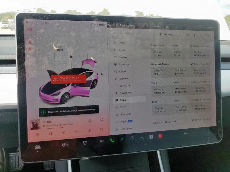 Photo 9 from auction – 2020 TESLA MODEL 3 with VIN 5YJ3E1EB6LF719807