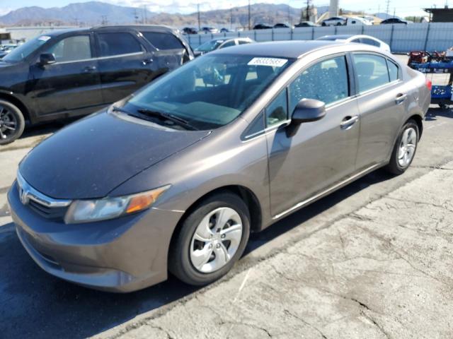 HONDA CIVIC LX 2012 with VIN 19XFB2F53CE356330 - Photo from auction