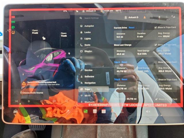 Photo 9 from auction – 2021 TESLA MODEL 3 with VIN 5YJ3E1EB9MF072367