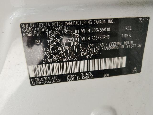 Photo 14 from auction – 2017 TOYOTA RAV4 LIMIT with VIN 2T3DFREV9HW660750
