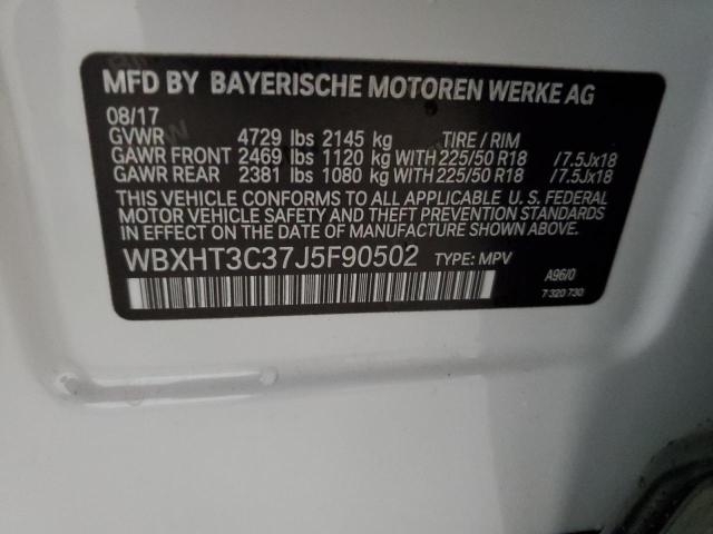 Photo 14 from auction – 2018 BMW X1 XDRIVE2 with VIN WBXHT3C37J5F90502