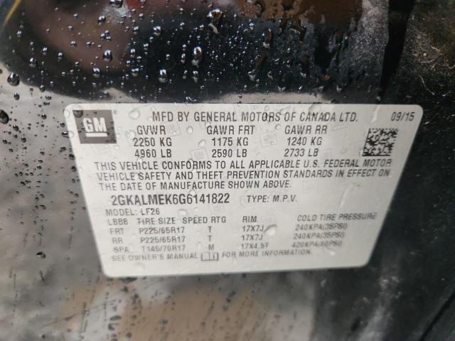 Photo 14 from auction – 2016 GMC TERRAIN SL with VIN 2GKALMEK6G6141822