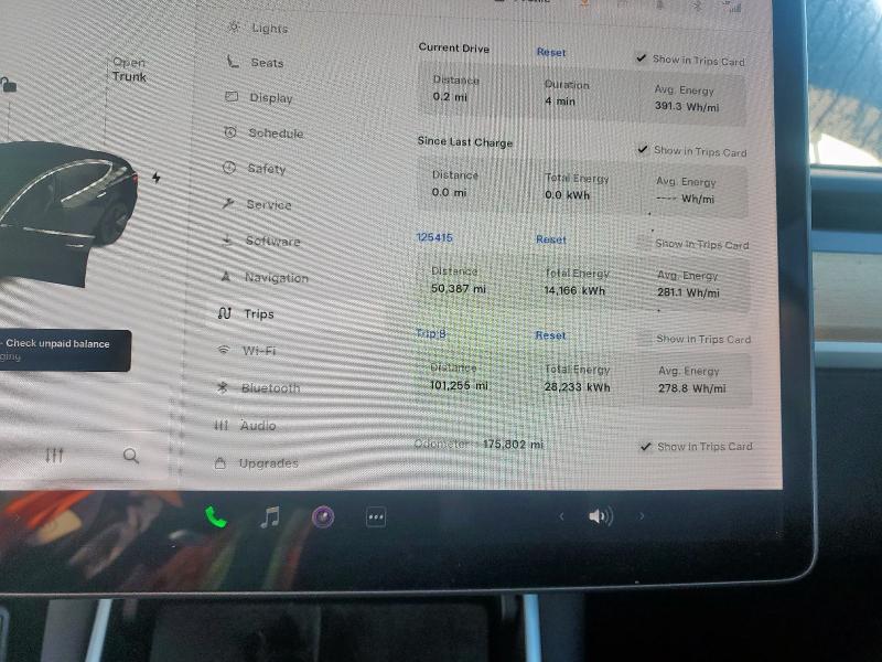 Photo 9 from auction – 2019 TESLA MODEL 3 LONG RANGE with VIN 5YJ3E1EB5KF385011