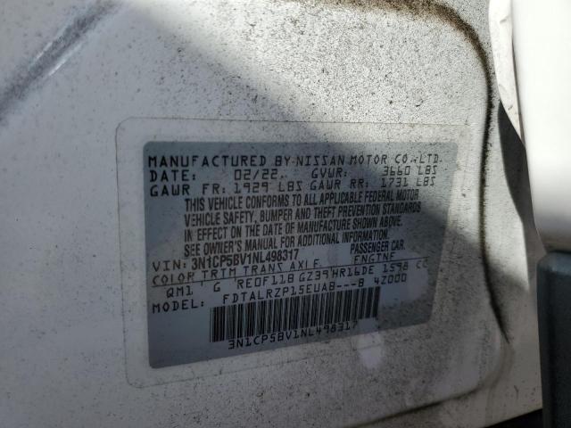 Photo 14 from auction – 2022 NISSAN KICKS S with VIN 3N1CP5BV1NL498317