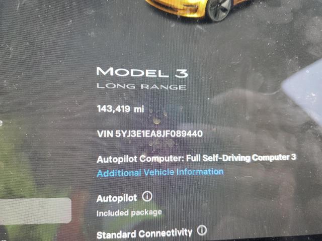 Photo 9 from auction – 2018 TESLA MODEL 3 with VIN 5YJ3E1EA8JF089440